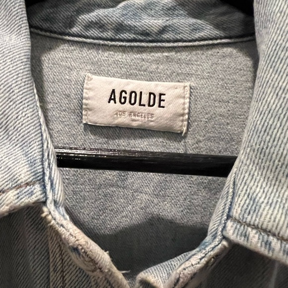 Agolde Jessa Jean Shirtdress EUC Organic Cotton - Picture 4 of 7